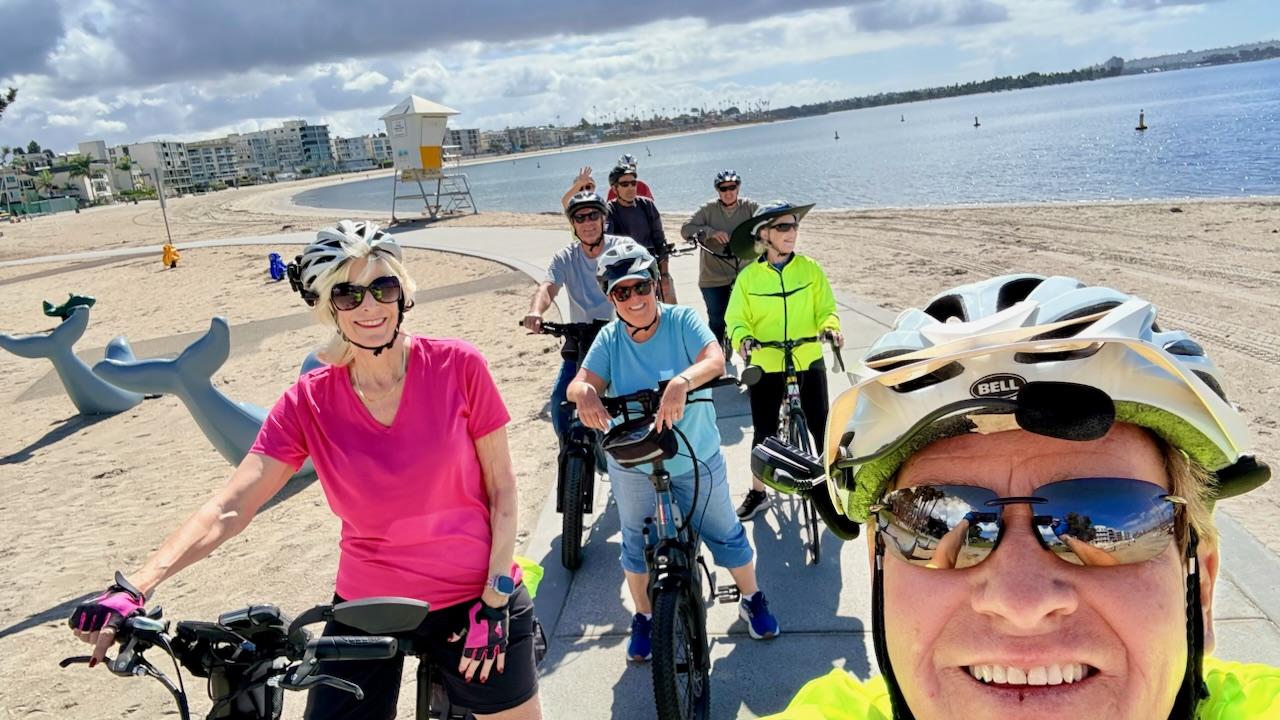 Bike ride along Mission Bay